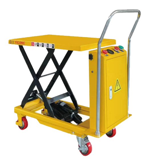 Semi-electric lifting platform vehicle