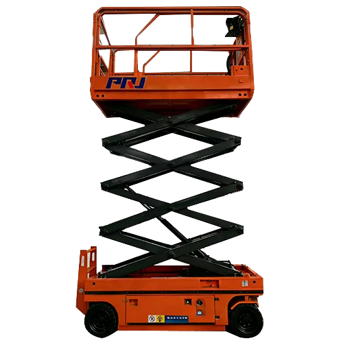 Semi-electric lifting platform vehicle